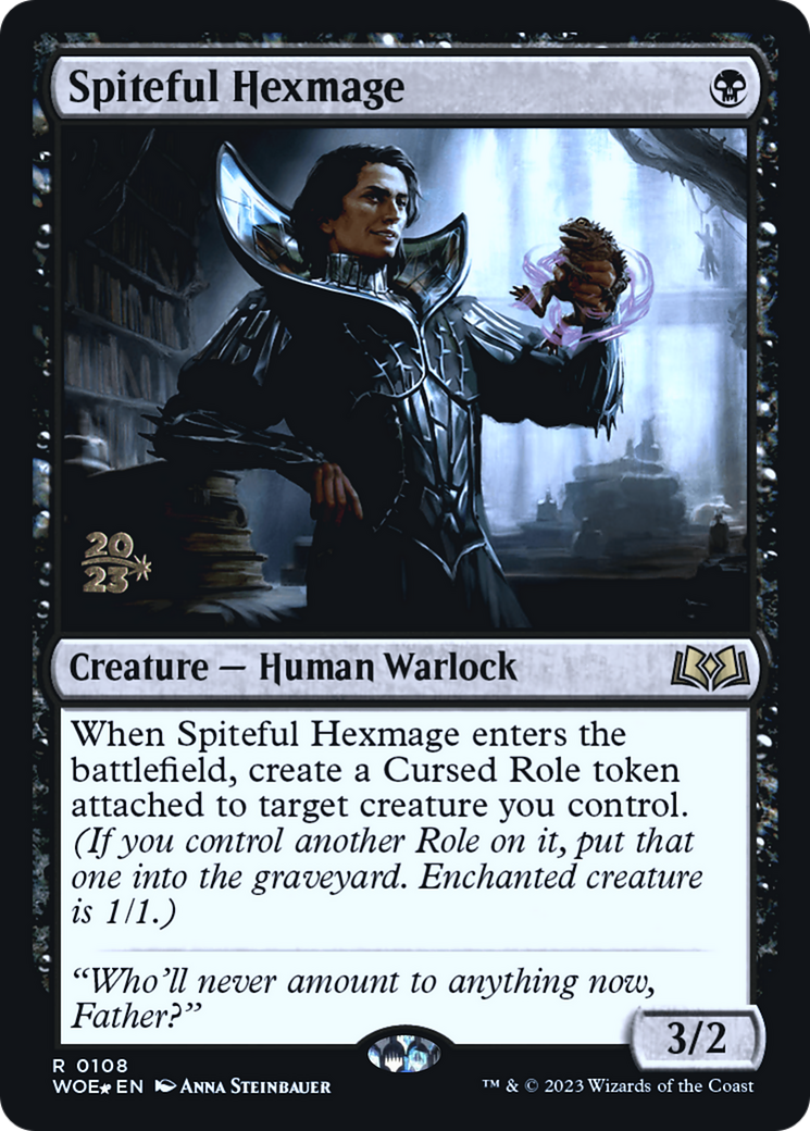 Spiteful Hexmage (PRE-108S) - Wilds of Eldraine Promos Foil