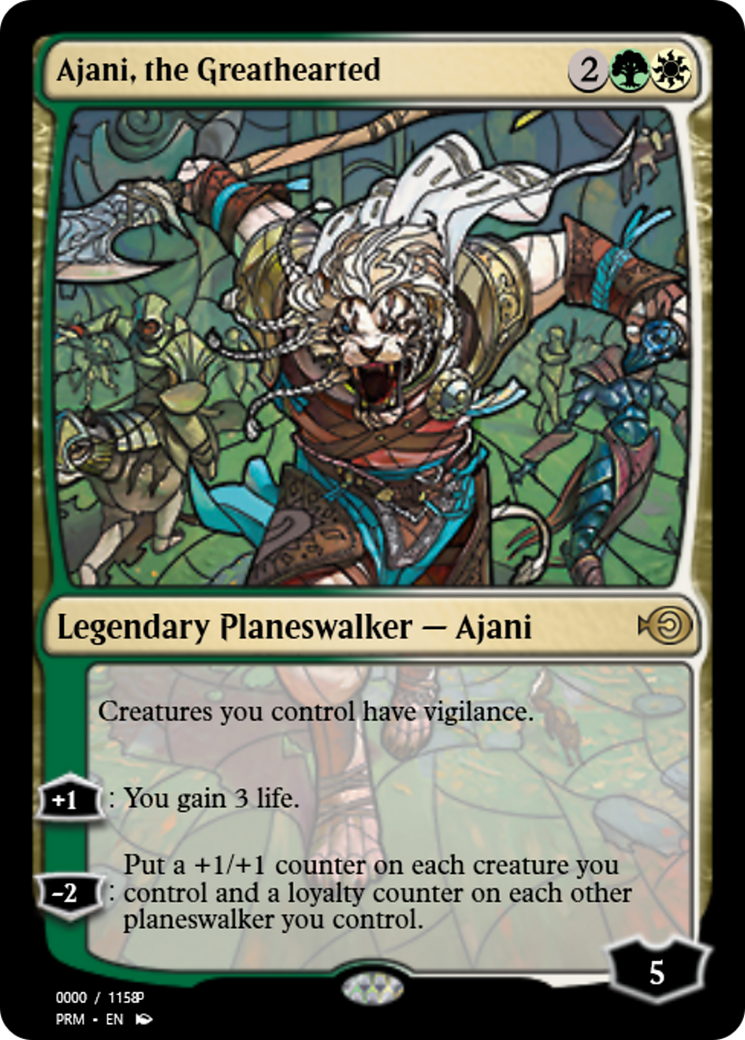 Ajani, the Greathearted (PRM-78029) - Magic Online Promos