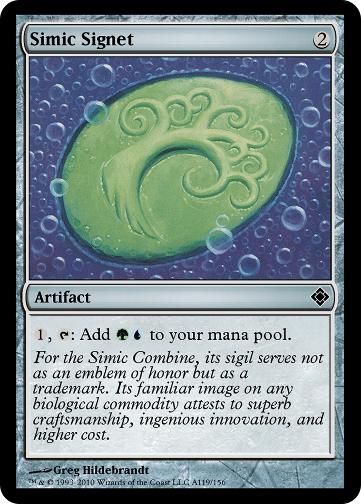 Simic Signet (TD0-A119) - Magic Online Theme Decks
