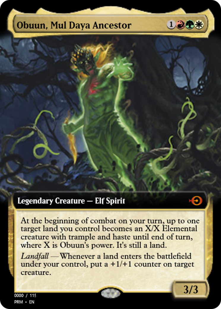 Obuun, Mul Daya Ancestor (PRM-83836) - Magic Online Promos Foil