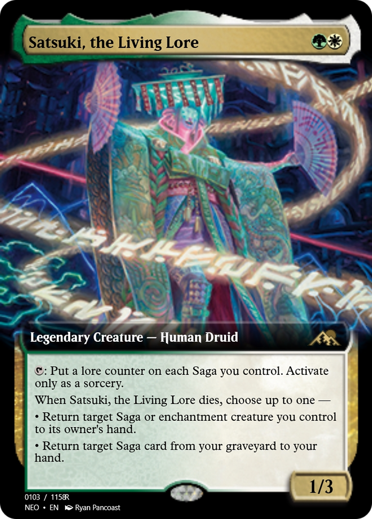 Satsuki, the Living Lore (PRM-98069) - Magic Online Promos Foil