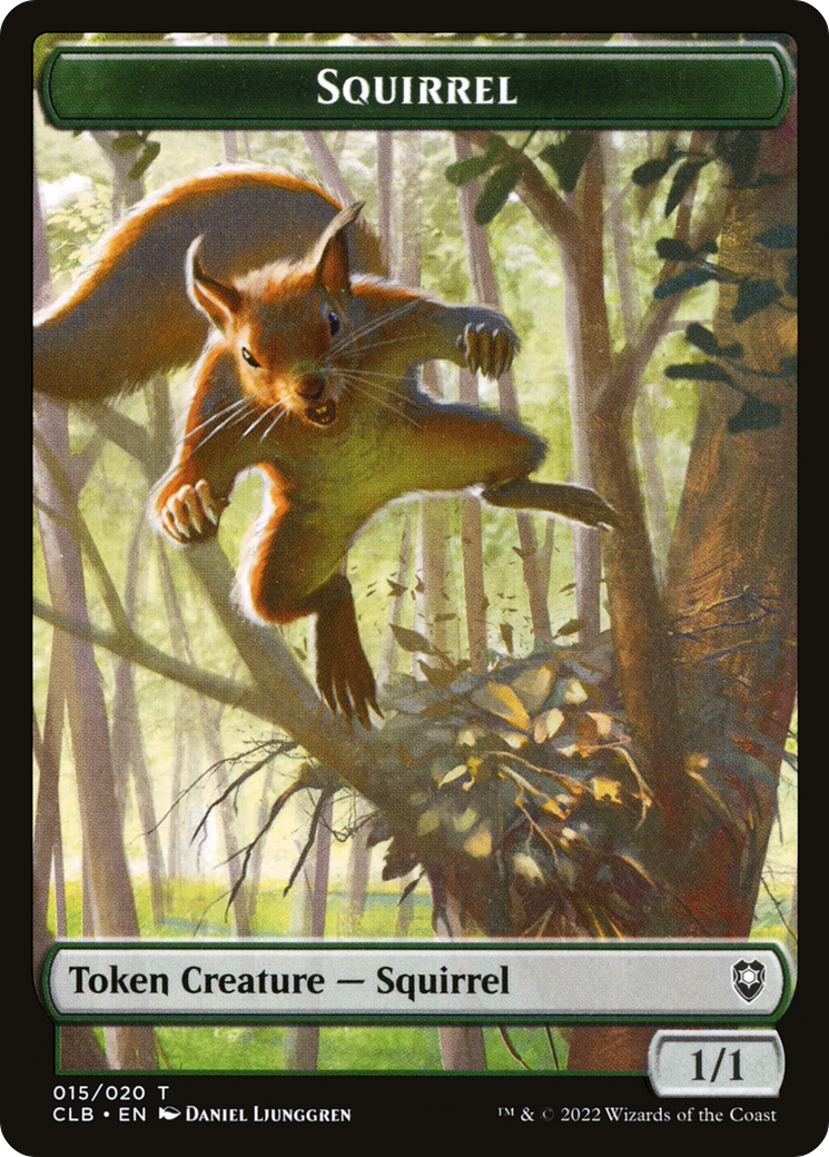 Squirrel Token (CLB-015) - Battle for Baldur's Gate Tokens Foil