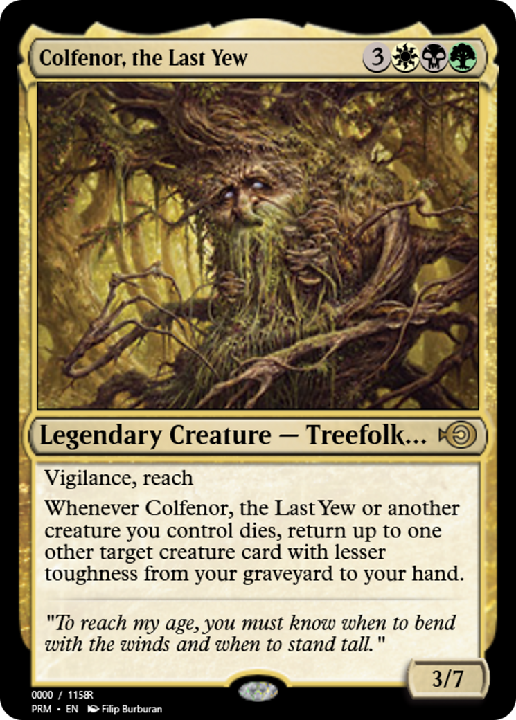 Colfenor, the Last Yew (PRM-86262) - Magic Online Promos Foil