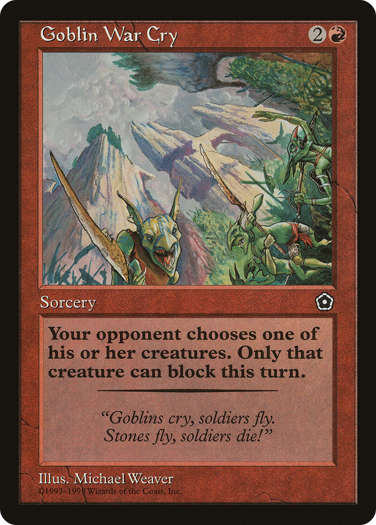 Goblin War Cry (P02-104) - Portal Second Age
