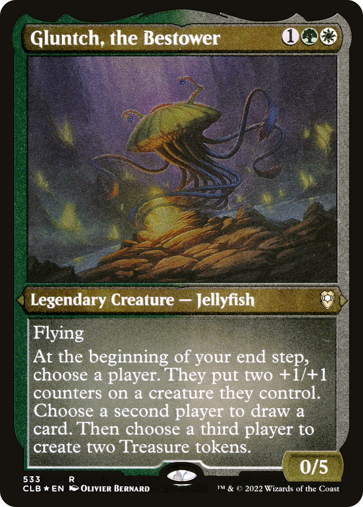 Gluntch, the Bestower (CLB-533) - Commander Legends: Battle for Baldur's Gate Etched Foil