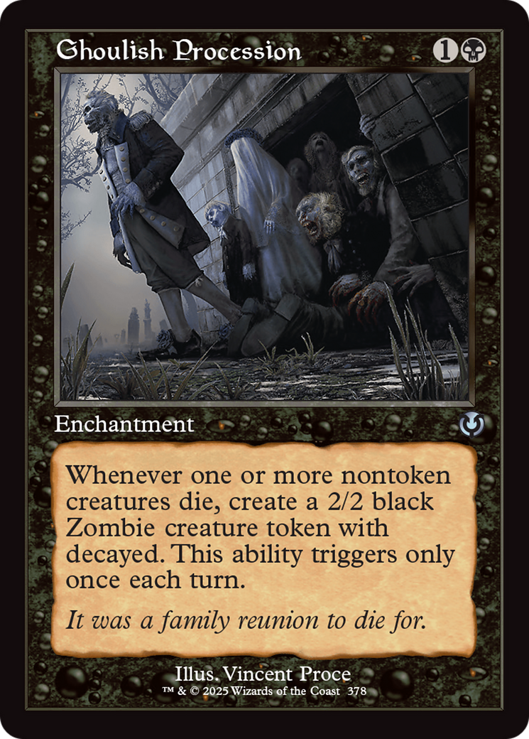 Ghoulish Procession (INR-378) - Innistrad Remastered: (enchantment) Foil