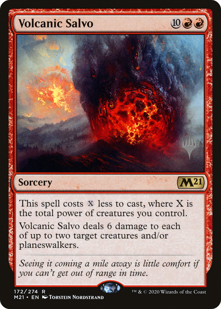 Volcanic Salvo (PPM21-172) - Core Set 2021 Promos Foil