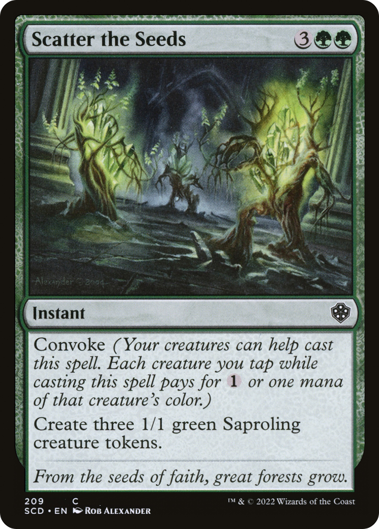 Scatter the Seeds (SCD-209) - Starter Commander Decks