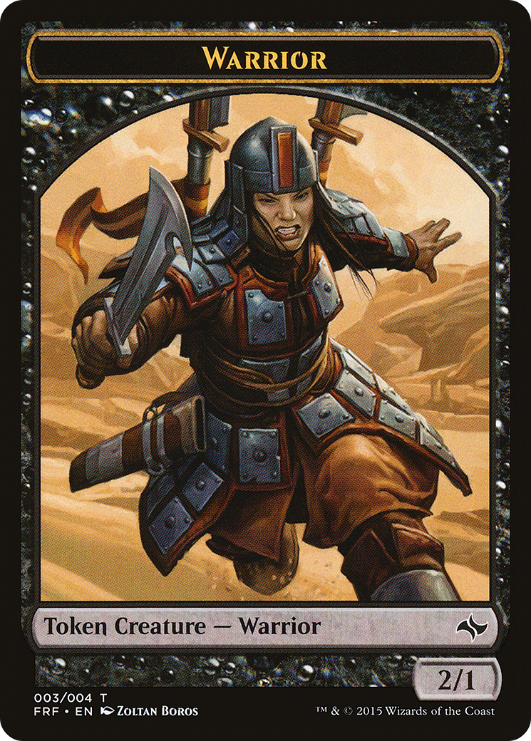Warrior Token (FRF-003) - Fate Reforged Tokens