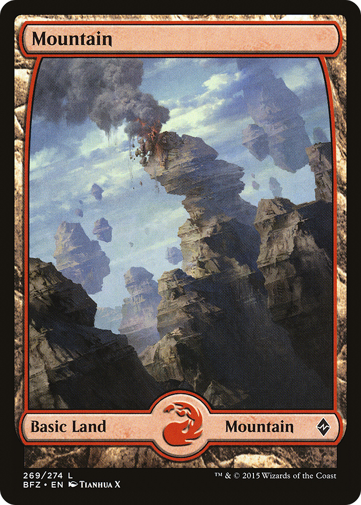Mountain (269) - Full Art (BFZ-269) - Battle for Zendikar Foil