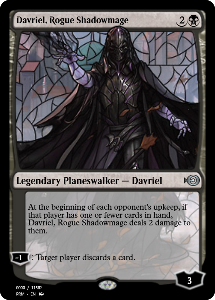 Davriel, Rogue Shadowmage (PRM-78005) - Magic Online Promos Foil