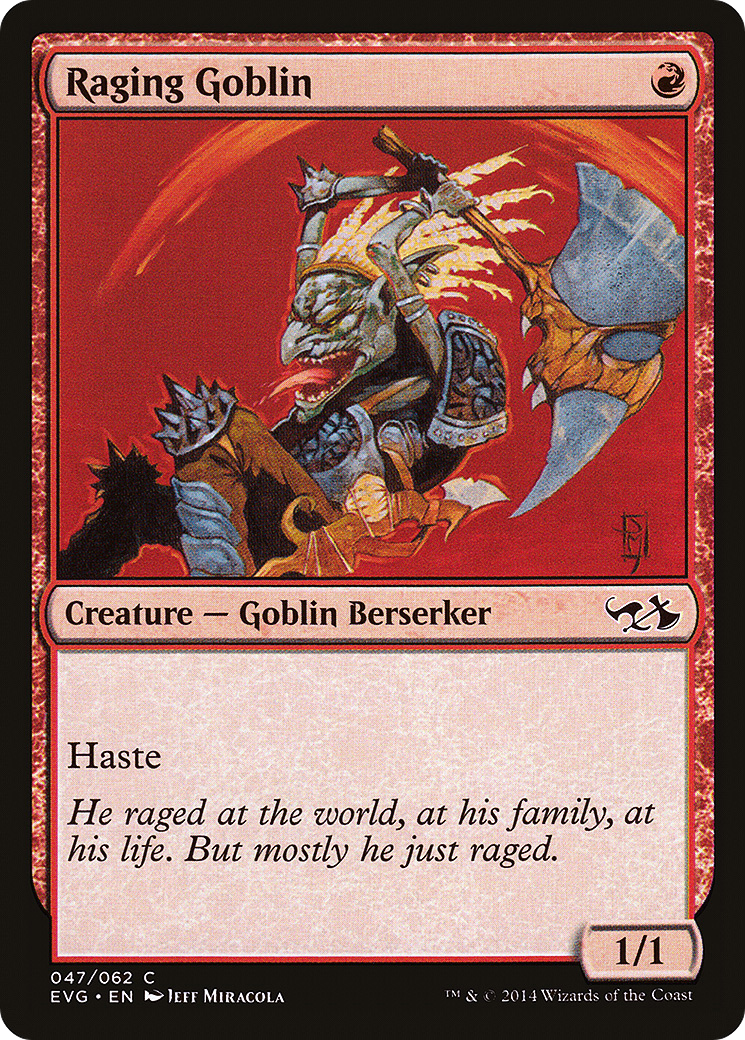 Raging Goblin (DD3-047) - Duel Decks Anthology: Elves vs. Goblins