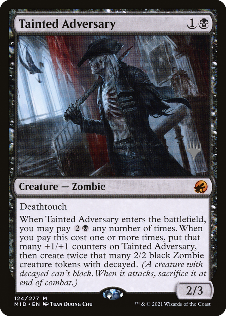 Tainted Adversary (PPMID-124P) - Innistrad: Midnight Hunt Promos