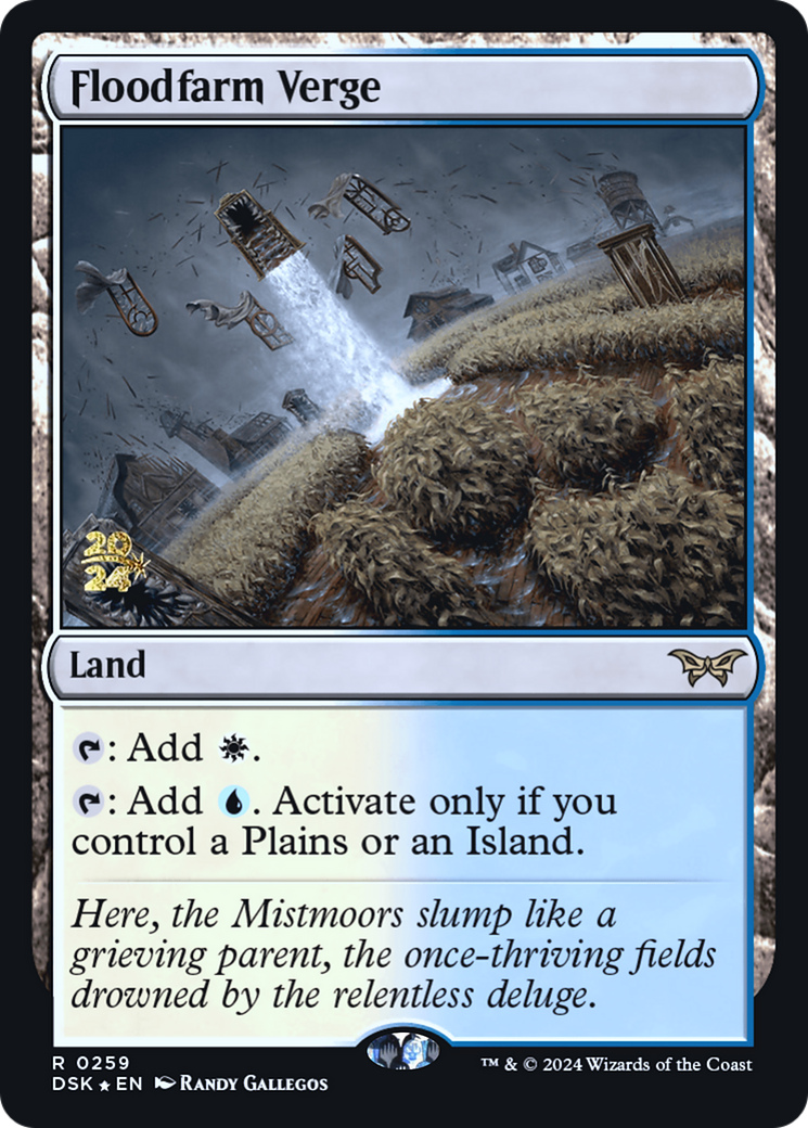 Floodfarm Verge (PRE-259S) - Duskmourn: House of Horror Promos Foil