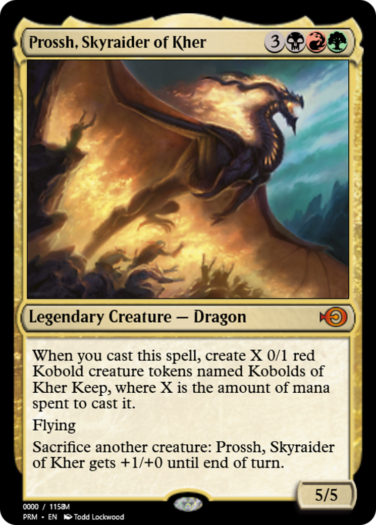 Prossh, Skyraider of Kher (PRM-86194) - Magic Online Promos Foil