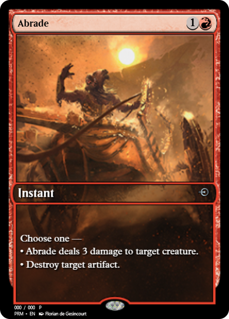Abrade (PRM-65001) - Magic Online Promos Foil