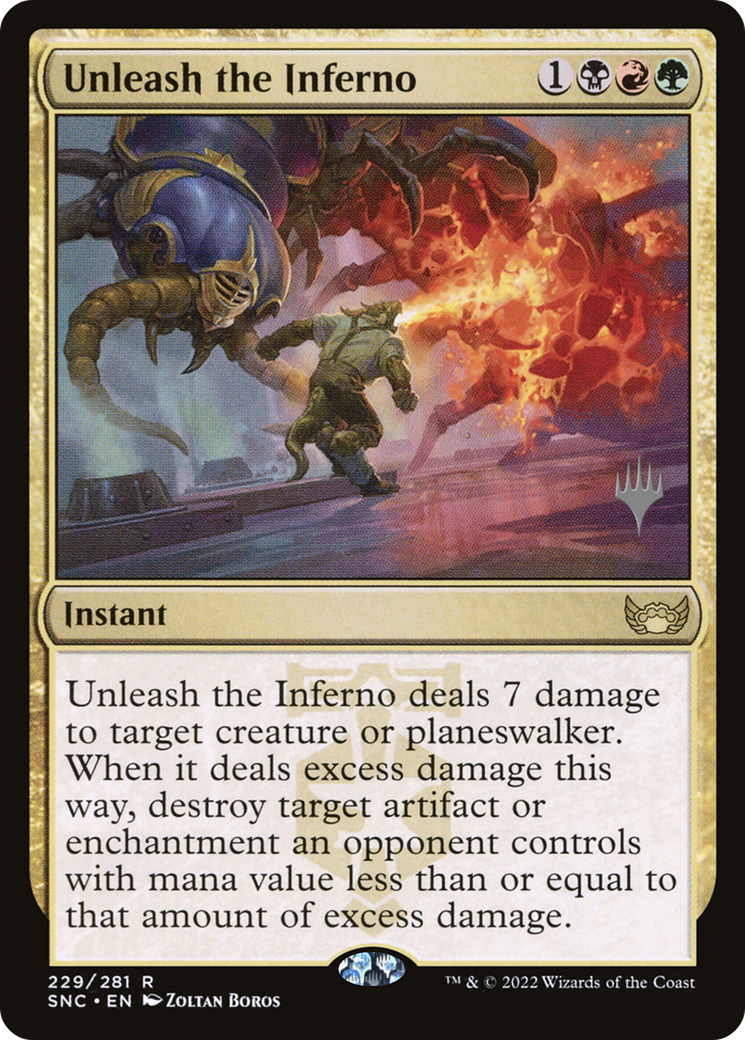 Unleash the Inferno (PPSNC-229P) - Streets of New Capenna Promos Foil