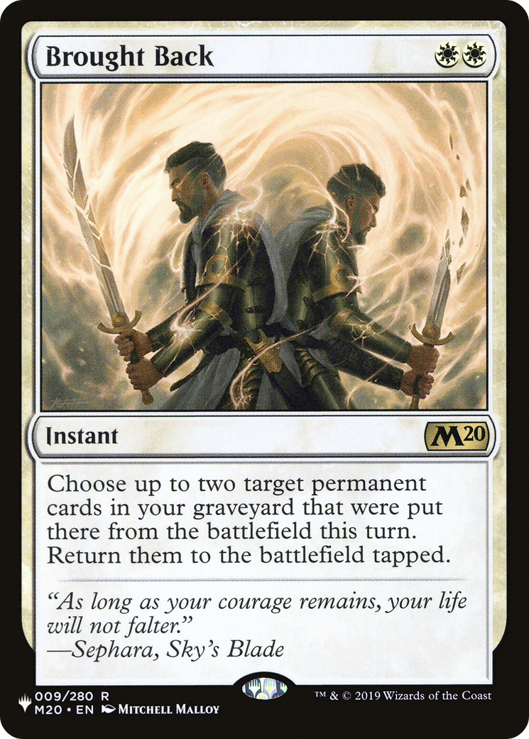 Brought Back (LIST-009/280) - The List
