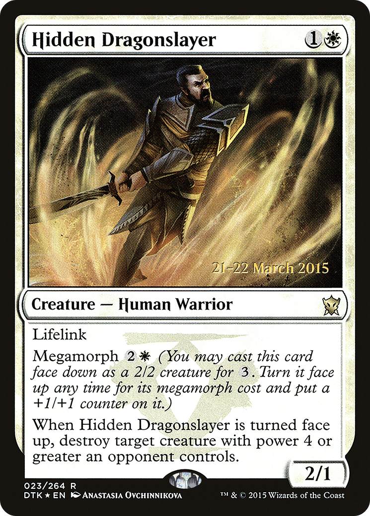 Hidden Dragonslayer (PRE-23S) - Dragons of Tarkir Promos Foil