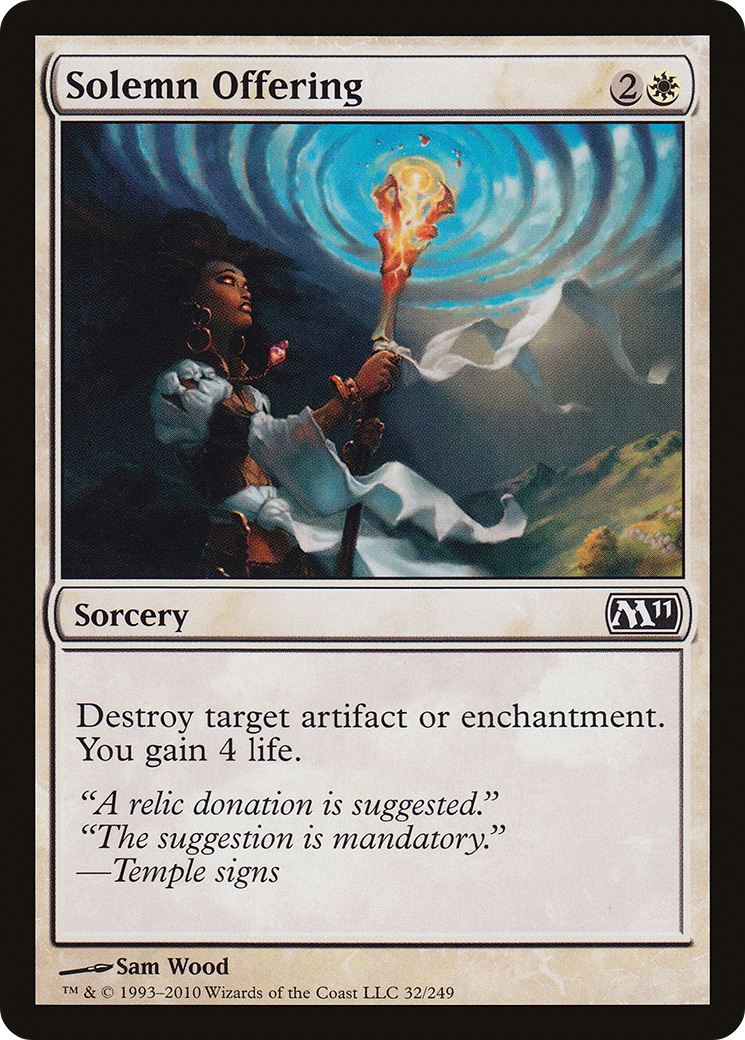 Solemn Offering (M11-032) - Magic 2011