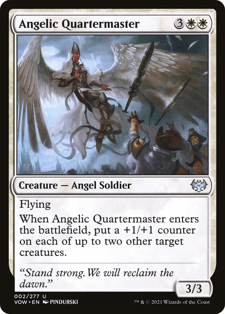 Angelic Quartermaster (VOW-002) - Innistrad: Crimson Vow Foil