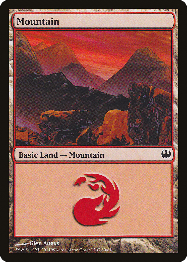 Mountain (80) (DDG-080) - Duel Decks: Knights vs. Dragons