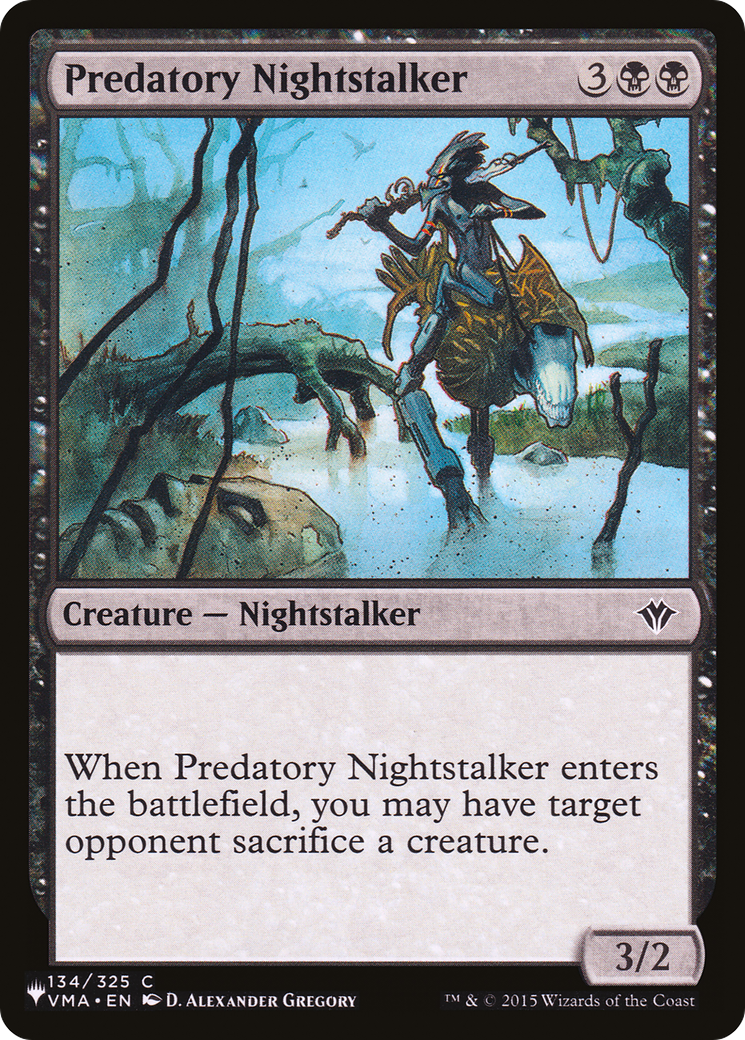 Predatory Nightstalker (LIST-134/325) - The List