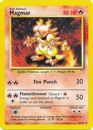 Magmar 036/102 Base Set - Uncommon