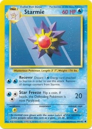 Starmie 064/102 Base Set - Common