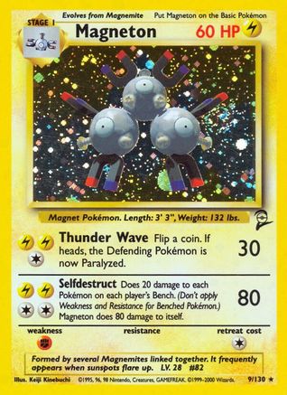 Magneton 009/130 - Holofoil Base Set 2 - Holo Rare