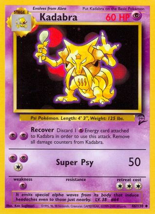 Kadabra 046/130 Base Set 2 - Uncommon