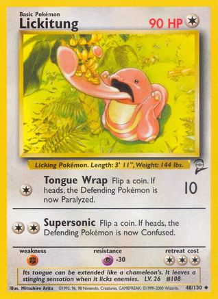 Lickitung 048/130 Base Set 2 - Uncommon
