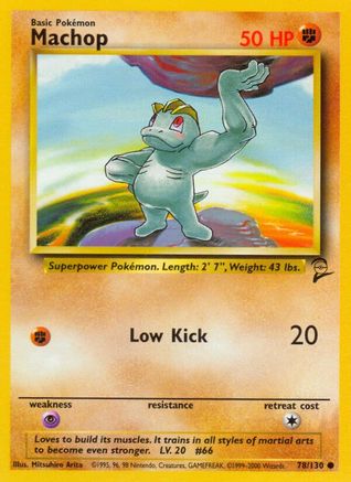 Machop 078/130 Base Set 2 - Common