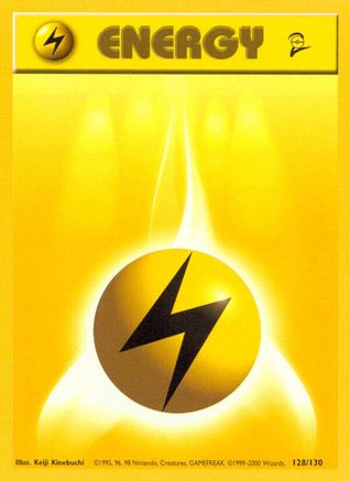 Lightning Energy 128/130 Base Set 2 - Common
