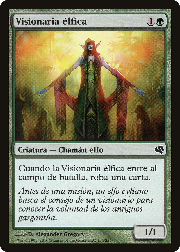 Elvish Visionary (Spanish) - "Visionaria elfica" (PS11-134) - Salvat 2011