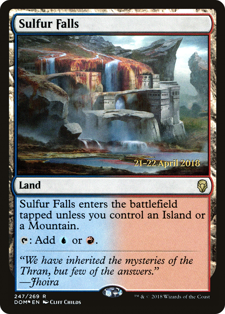 Sulfur Falls (PRE-247S) - Dominaria Promos Foil
