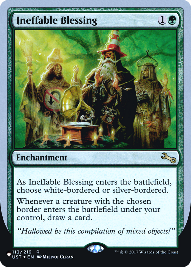 Ineffable Blessing (C) (LIST-037) - The List (Unfinity Foil Edition) Foil