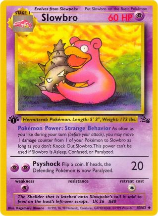 Slowbro 043/62 - Unlimited Fossil - Uncommon