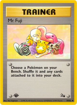 Mr. Fuji 058/62 - Unlimited Fossil - Uncommon