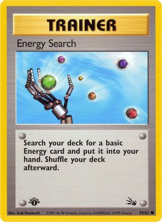 Energy Search 059/62 - Unlimited Fossil - Common