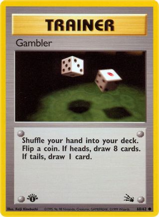 Gambler 060/62 - 1st Edition Fossil - Common