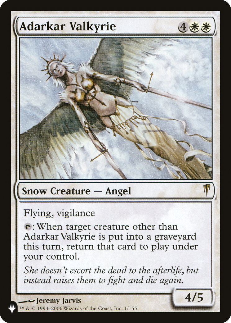 Adarkar Valkyrie (LIST-CSP-1) - The List