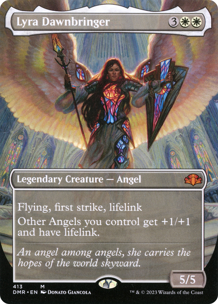 Lyra Dawnbringer (Borderless) (DMR-413) - Dominaria Remastered (Borderless) Foil