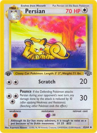 Persian 042/64 - 1st Edition Jungle - Uncommon