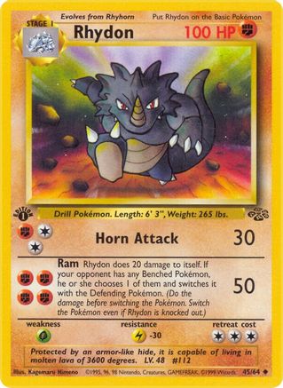Rhydon 045/64 - Unlimited Jungle - Uncommon