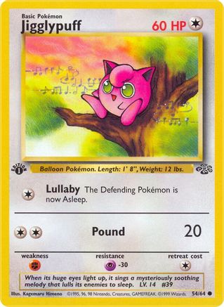 Jigglypuff 054/64 - 1st Edition Jungle - Common
