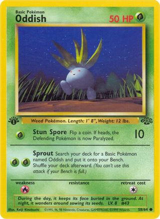 Oddish 058/64 - Unlimited Jungle - Common