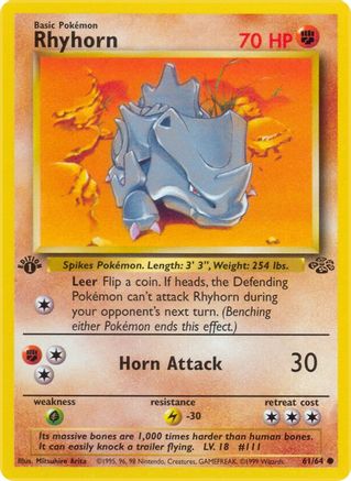 Rhyhorn 061/64 - Unlimited Jungle - Common