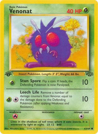 Venonat 063/64 - Unlimited Jungle - Common