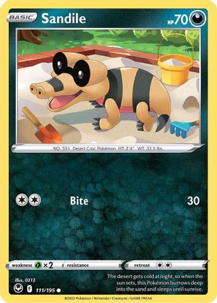 Sandile 111/195 SWSH12 Silver Tempest - Common
